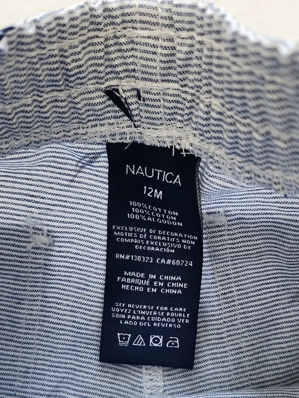 Nautica Boys 2-Piece Short Set Pink Multi-Logo Tee & Striped Shorts NWT